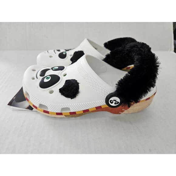 Kung Fu Panda Kids Crocs Size J 3 Nwt Po Fuzzy Back Universal Studios Vacation - Picture 5 of 9